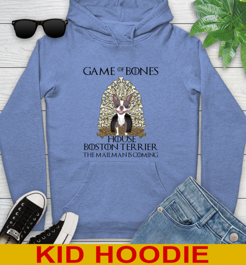 Game of bones house boston terrier dog the mailman is coming tshirt 120