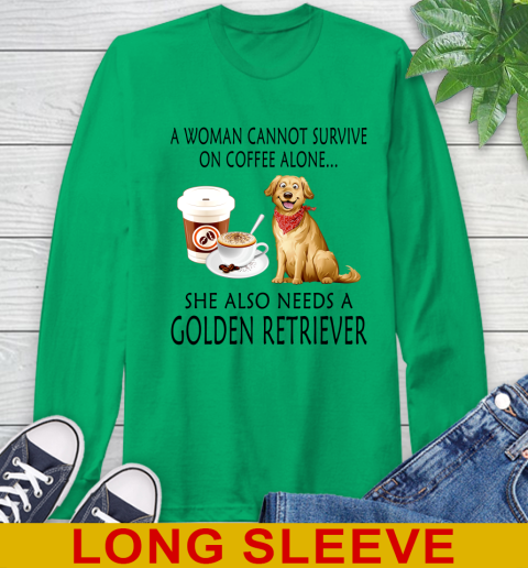 Women cannot survive on coffee alone she also need a GOLDEN tshirt 51