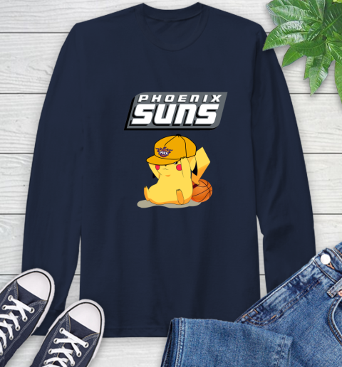 NBA Pikachu Basketball Sports Phoenix Suns Long Sleeve T-Shirt 4