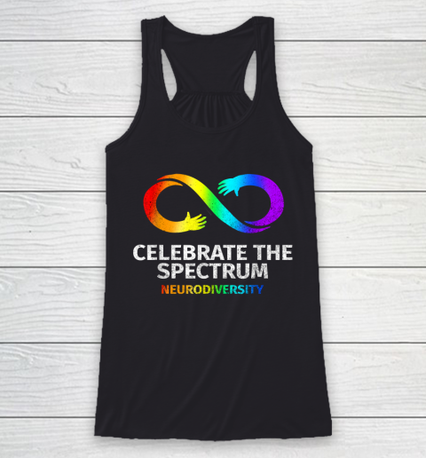 Neurodiversity Celebrate Spectrum Infinity Autism Awareness Racerback Tank