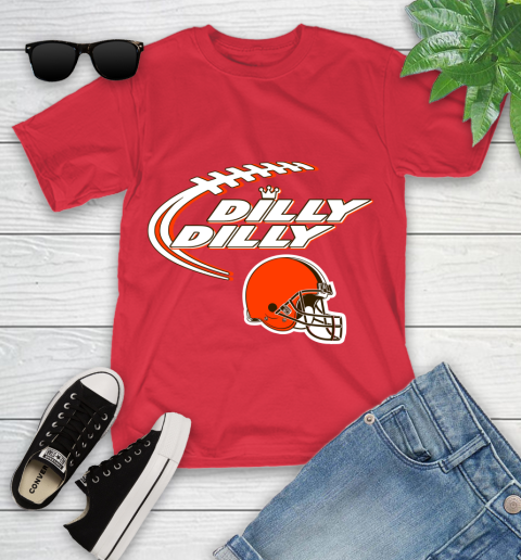 NFL Cleveland Browns Dilly Dilly Football Sports Youth T-Shirt 10