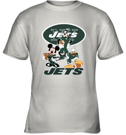 Mickey Donald Goofy The Three New York Jets Football Youth T-Shirt