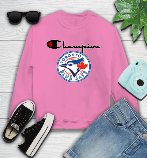 MLB Baseball Toronto Blue Jays Champion Shirt Youth Sweatshirt 3
