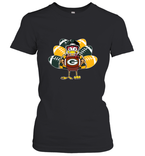 Green Bay PackersTurkey Football Thanksgiving Women's T-Shirt