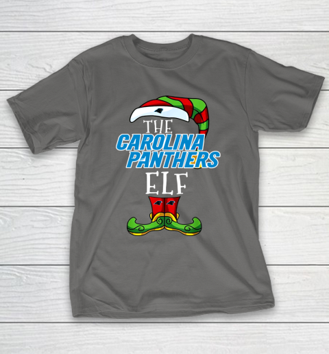 Carolina Panthers Christmas ELF Funny NFL T-Shirt 8