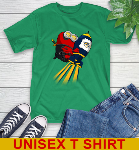 NHL Hockey Nashville Predators Deadpool Minion Marvel Shirt T-Shirt 7