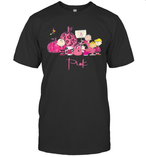 Halloween The Peanuts Warrior We'Re Pink Cancer Awareness T-Shirt