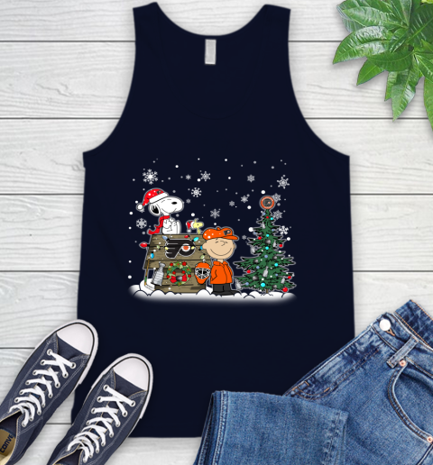 NHL Philadelphia Flyers Snoopy Charlie Brown Woodstock Christmas Stanley Cup Hockey Tank Top 2