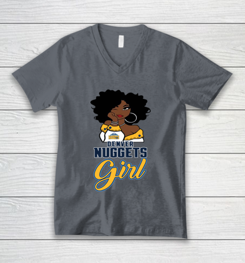 Denver Nuggets Girl NBA V-Neck T-Shirt 5
