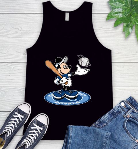 MLB Baseball Kansas City Royals Cheerful Mickey Disney Shirt Tank Top