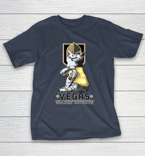 NHL My Cat Loves Vegas Golden Knights Hockey T-Shirt 3