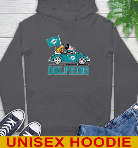 NFL Football Miami Dolphins Pluto Mickey Driving Disney Shirt Hoodie 7