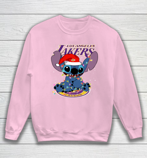 Los Angeles Lakers NBA noel stitch Basketball Christmas Sweatshirt 5