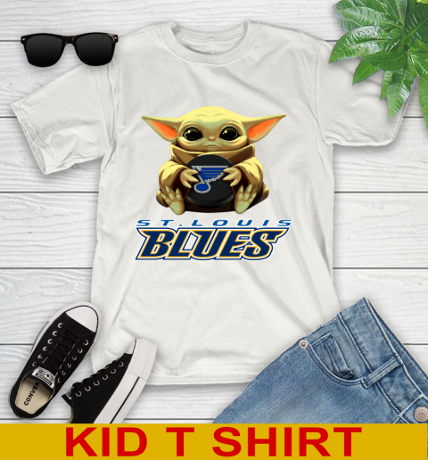 NHL Hockey St.Louis Blues Star Wars Baby Yoda Shirt 101