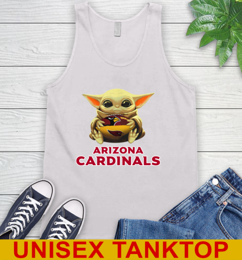 NFL Football Arizona Cardinals Baby Yoda Star Wars Shirt Tank Top