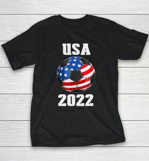 USA Flag Jersey USA American Soccer Team 2022 Football Youth T-Shirt