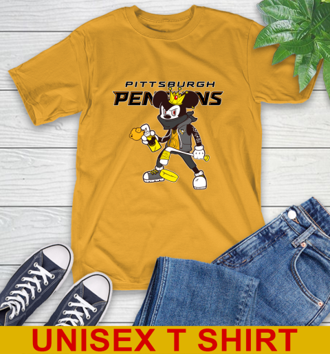 Pittsburgh Penguins NHL Hockey Mickey Peace Sign Sports T-Shirt 3