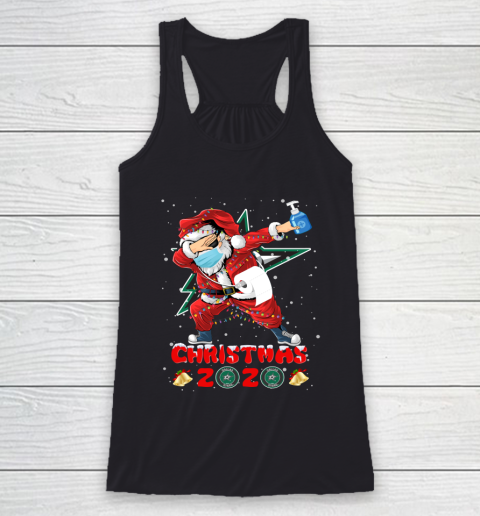 Dallas Stars Funny Santa Claus Dabbing Christmas 2020 NHL Racerback Tank
