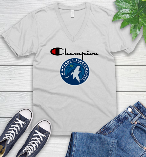 NBA Basketball Minnesota Timberwolves Champion Shirt V-Neck T-Shirt