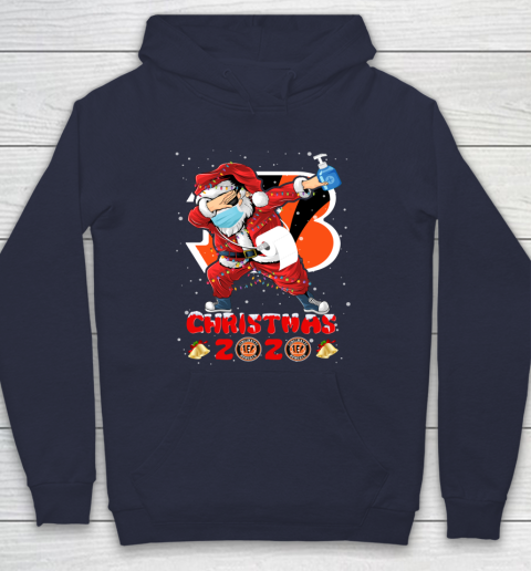 Cincinnati Bengals Funny Santa Claus Dabbing Christmas 2020 NFL Hoodie 2