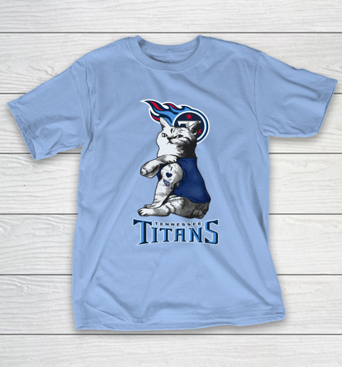 NFL Football My Cat Loves Tennessee Titans T-Shirt 10