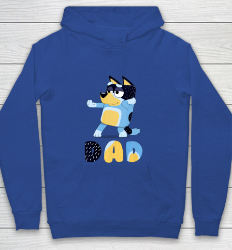 Bluey Dad for Daddy's on Father's Day Bandit Funny Gift Youth Hoodie 6