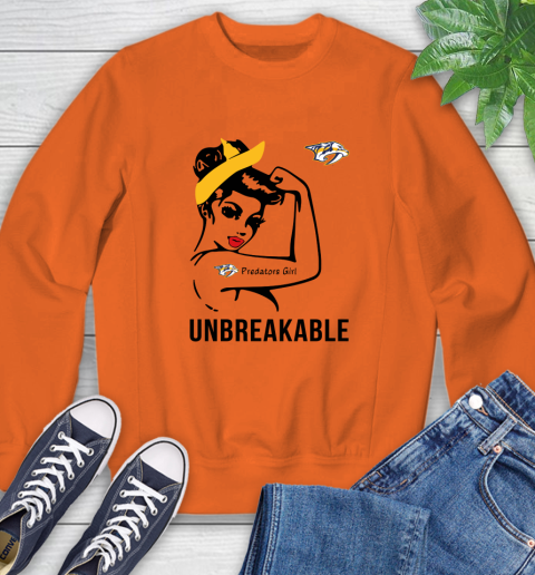 NHL Nashville Predators Girl Unbreakable Hockey Sports Sweatshirt 2