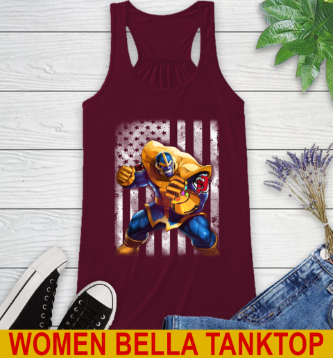 NHL Hockey New Jersey Devils Thanos Marvel American Flag Shirt Racerback Tank 2