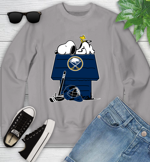Buffalo Sabres NHL Hockey Snoopy Woodstock The Peanuts Movie Youth Sweatshirt 4