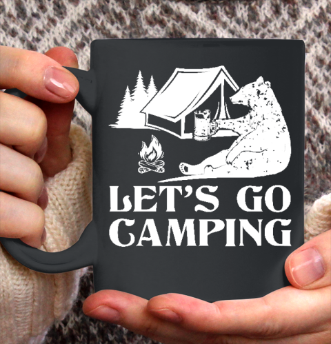 Let's go Camping Bear Ceramic Mug 11oz