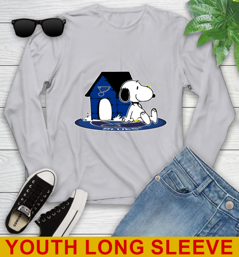 NHL Hockey St.Louis Blues Snoopy The Peanuts Movie Shirt Youth Long Sleeve 6