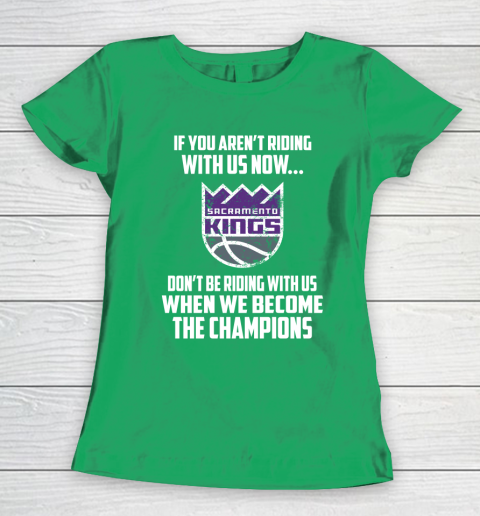 NBA Sacramento Kings Basketball We Become The Champions Women's T-Shirt 5