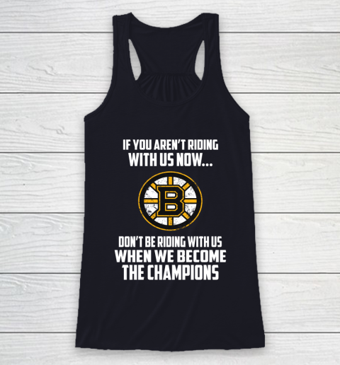 NHL Boston Bruins Hockey We Become The Champions Racerback Tank 7