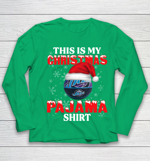 Utah Jazz This Is My Christmas Pajama Shirt NBA Youth Long Sleeve 4