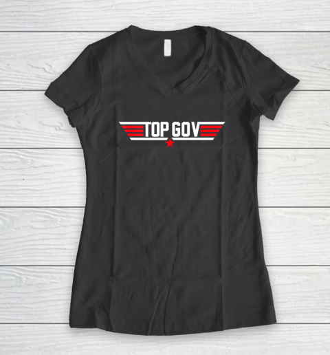 Top GOV Women's V-Neck T-Shirt 4