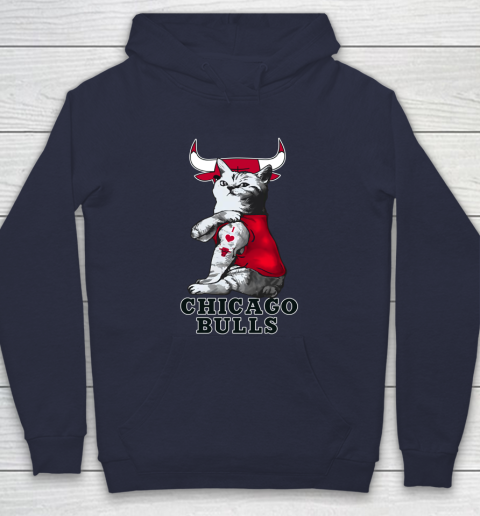 NBA Basketball My Cat Loves Chicago Bulls Hoodie 2