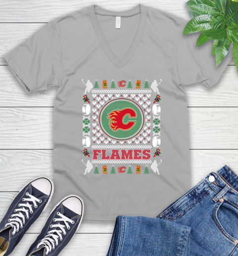 Calgary Flames Merry Christmas NHL Hockey Loyal Fan Ugly Shirt 50