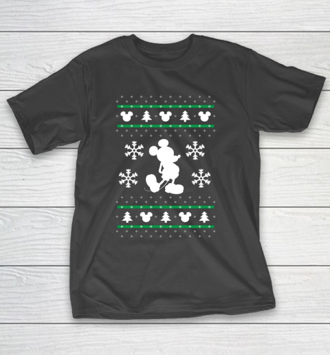 Disney Mickey Mouse Christmas Ugly Sweater Style T-Shirt