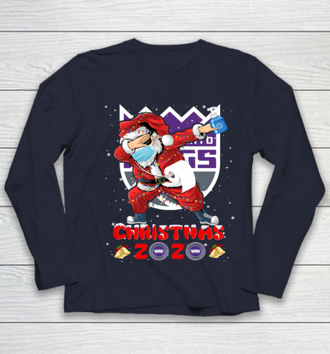 Sacramento Kings Funny Santa Claus Dabbing Christmas 2020 NBA Youth Long Sleeve 3 Sacramento Kings Funny Santa Claus Dabbing Christmas 2020 NBA Youth Long Sleeve - Image 3