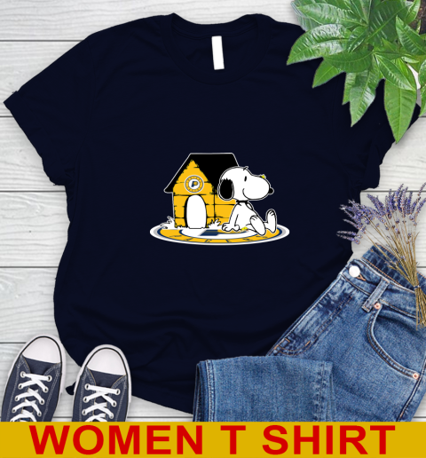 NBA Basketball Indiana Pacers Snoopy The Peanuts Movie Shirt Women's T-Shirt 3
