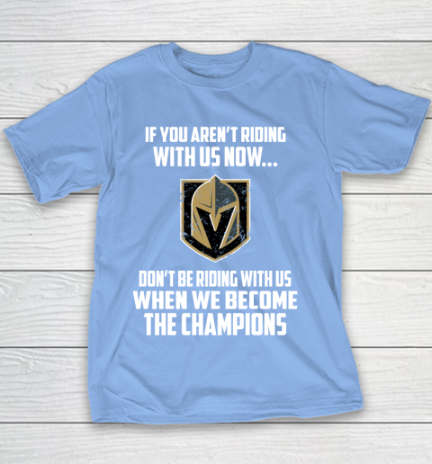 NHL Vegas Golden Knights Hockey We Become The Champions Youth T-Shirt 8
