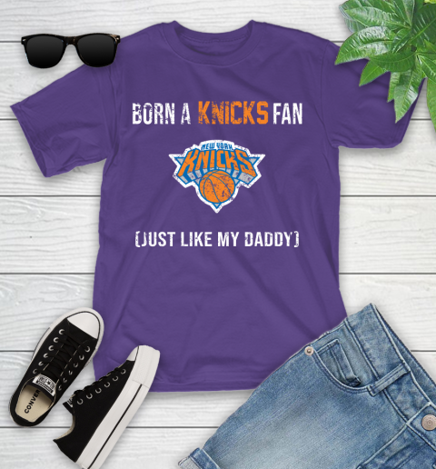 NBA New York Knicks Loyal Fan Just Like My Daddy Basketball Shirt Youth T-Shirt 3