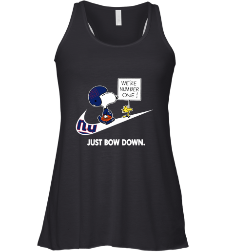 New York Giants Are Number One – Just Bow Down Snoopy Racerback Tank