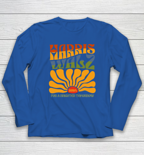 Harris Waltz For A Brighter Tomorrow Boho Aesthetic Long Sleeve T-Shirt 5
