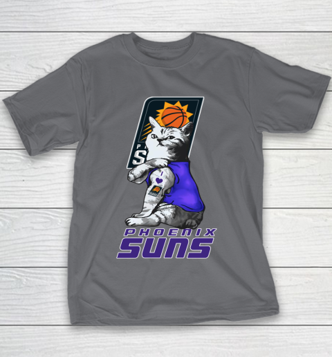 NBA Basketball My Cat Loves Phoenix Suns Youth T-Shirt 5