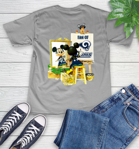 NFL Football Los Angeles Rams Mickey Drawing Shirt 48