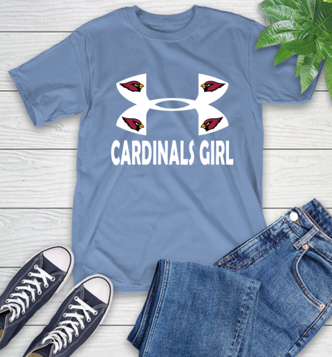 NFL Arizona Cardinals Girl Under Armour Football Sports T-Shirt 12