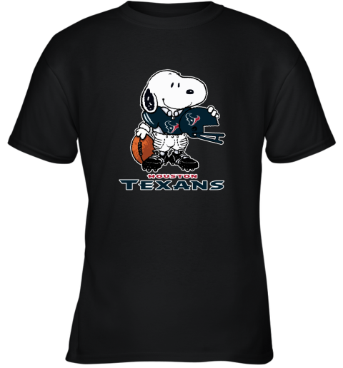 Snoopy A Strong And Proud Houston Texans Player NFL Youth T-Shirt