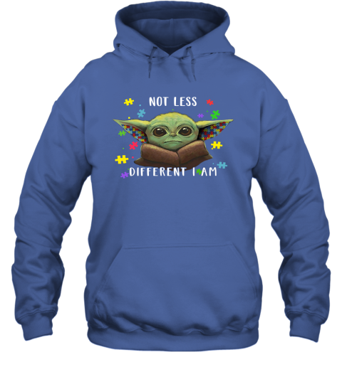 9vpy not less different i am baby yoda autism awareness shirts hoodie 23 front royal