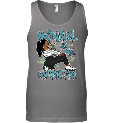 Jordan 14 Oxidized Matching Sneaker Tshirt For Woman For Girl Money Is My Motivation Hipster Hip Hop White Jordan Shirt